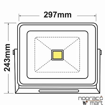 پروژکتور cob 80w اف ای سی