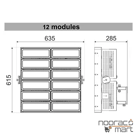 قیمت پروژکتور ماتریس 400 وات 30 درجه 4x1 گلنور