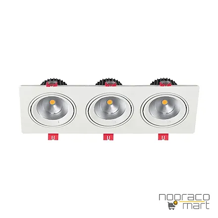 چراغ توکار 3x24 وات SH6503 شعاع