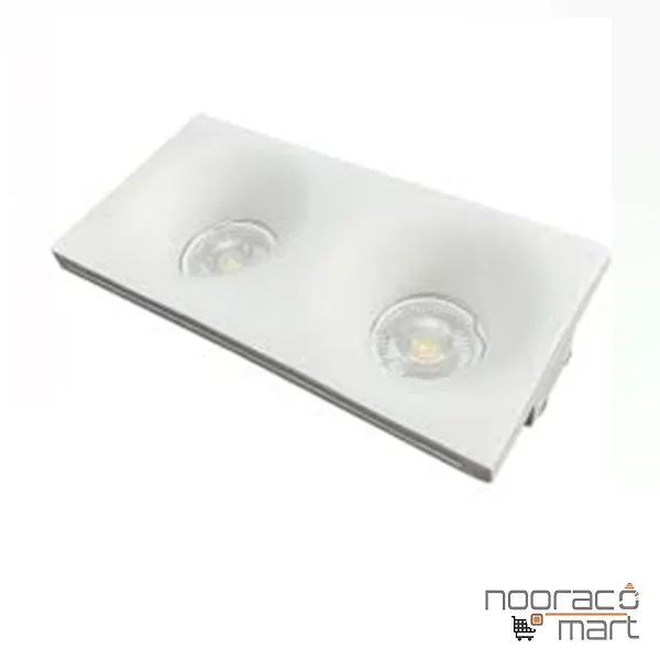 چراغ گچی سقفی توکار دو شعله SH- 4402 شعاع