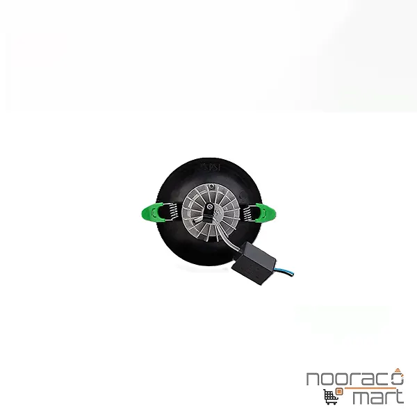 چراغ توکار آمیتریس 9 وات دايره اي COB مشکی  پارس شعاع توس