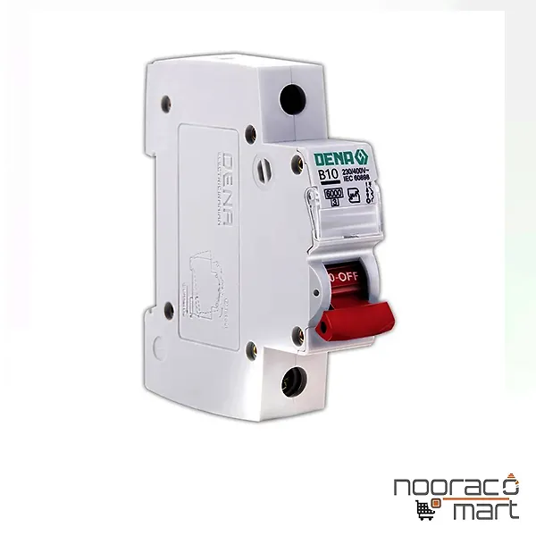 کلید مینیاتوری 10 آمپر تک پل B دنا الکتریک ایرانیان