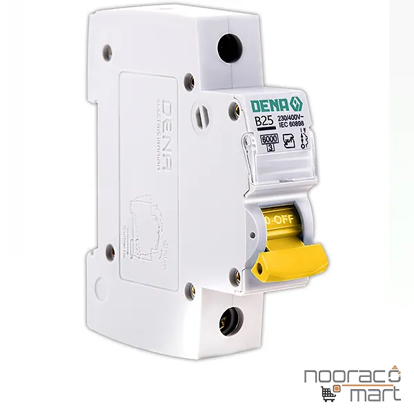 کلید مینیاتوری 25 آمپر تک پل B دنا الکتریک ایرانیان