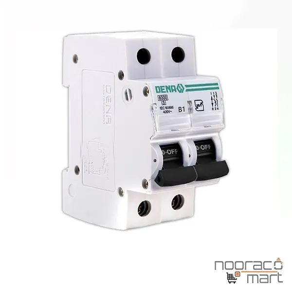 کلید مینیاتوری 1 آمپر دو پل B دنا الکتریک ایرانیان