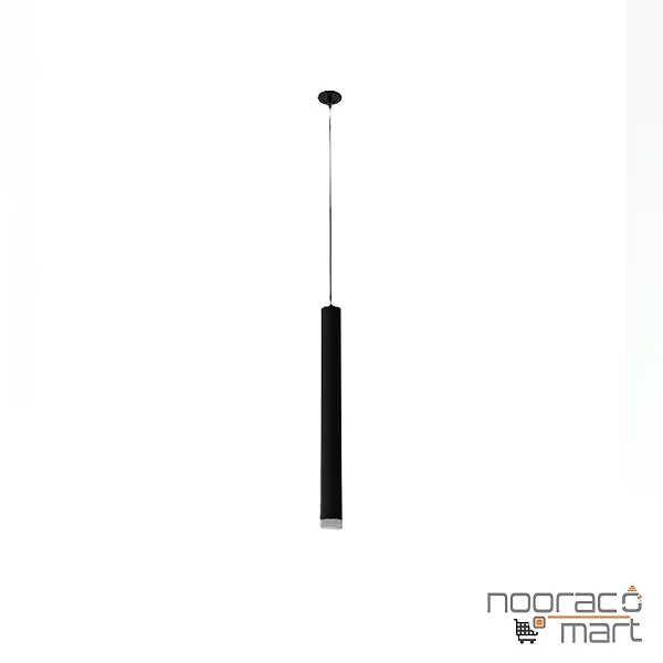 چراغ آویز پندالوکس مشکی توکار با ماژول برق مستقیم ارتفاع 60 سانتی متری 6 وات مازی نور