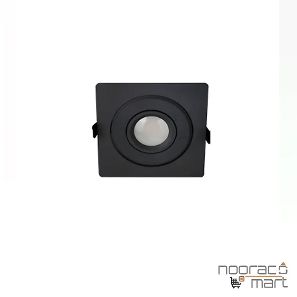 چراغ سقفی توکار مشکی تک شعله SH- 6301 شعاع