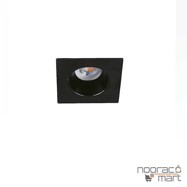 چراغ سقفی توکار مشکی تک شعله SH- 6101 شعاع