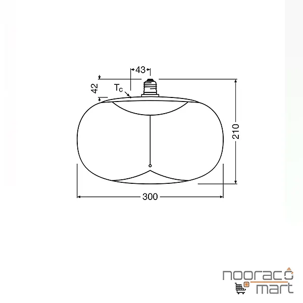 چراغ آویز 12 وات PLX5009 پولاکس