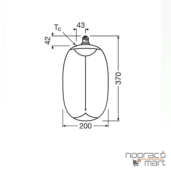 چراغ آویز 12 وات PLX5010 پولاکس