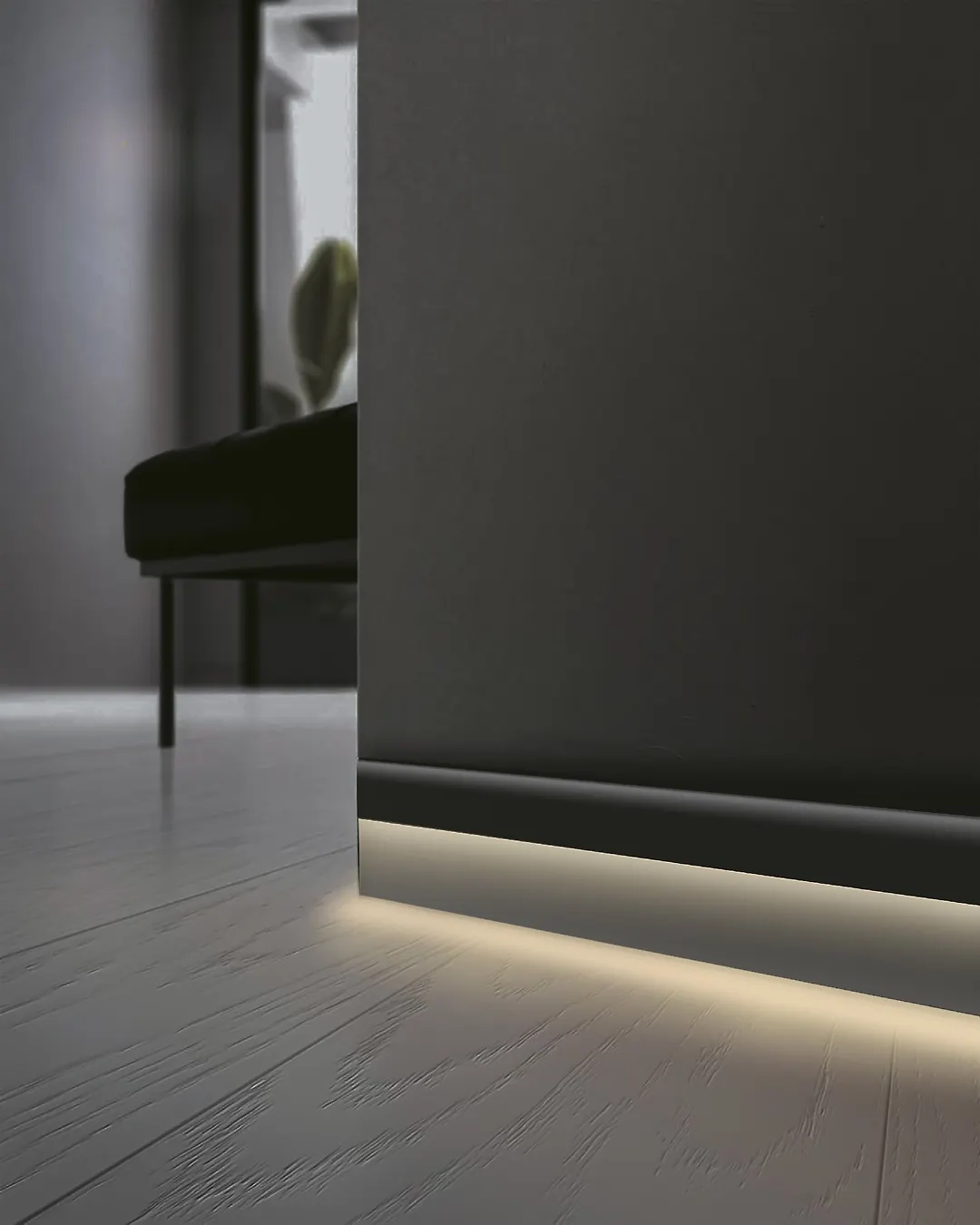 پروفیل قرنیز نوری بدنه سفید SH-1820 شعاع