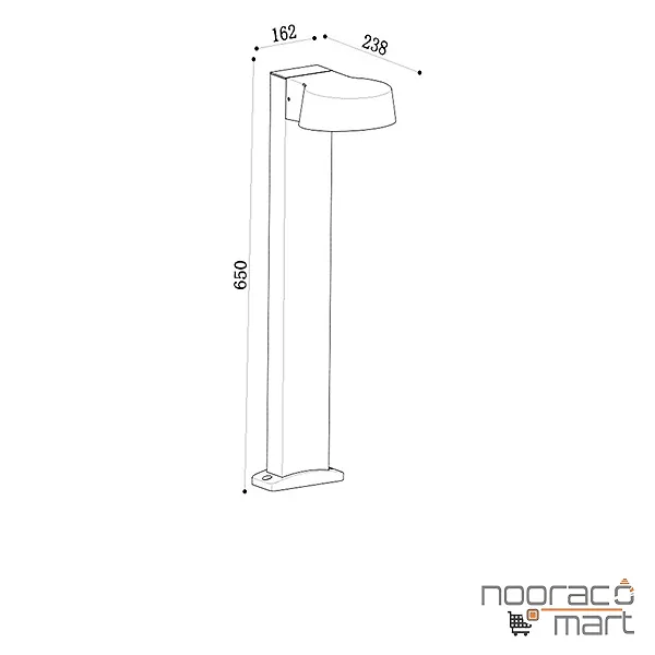 چراغ پارکی ایستاده PLX8004-B پولاکس