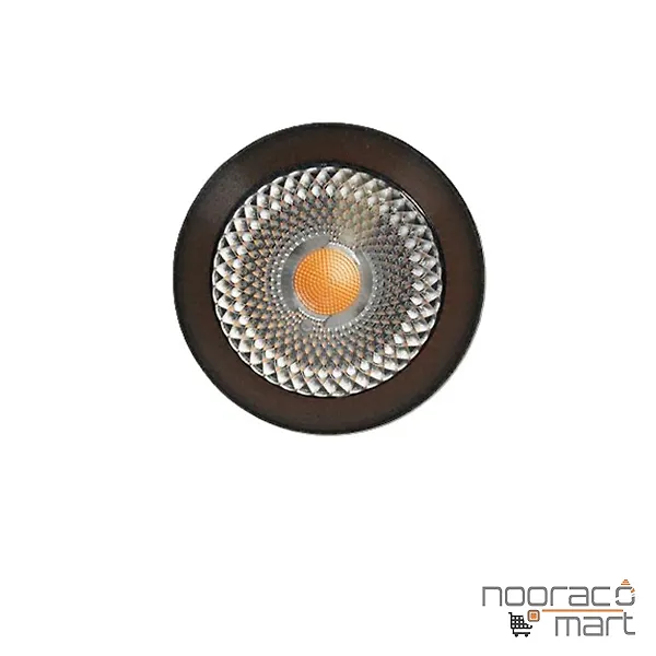 خرید چراغ سقفی توکار 12 وات بدون لبه مشکی دیمردار N1019 نوران