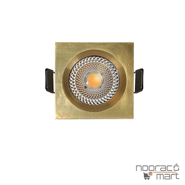 چراغ سقفی توکار 12 وات طلائی N1021- S نوران