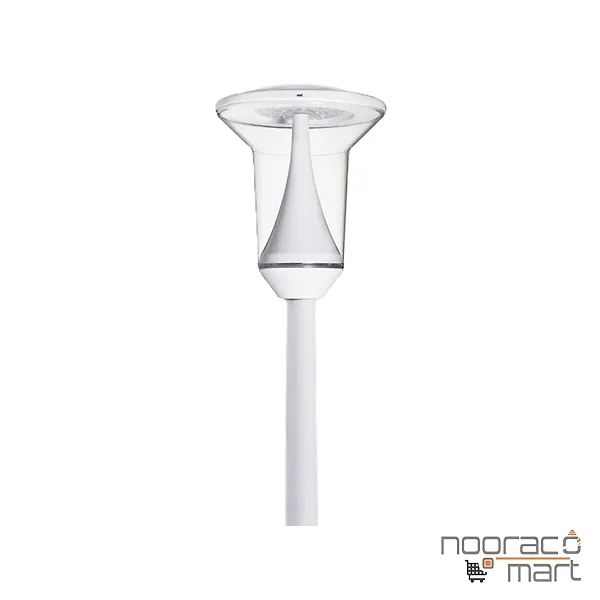 چراغ پارکی تولیپ سفید 32 وات با ماژول برق مستقیم مازی نور