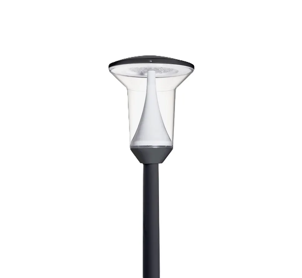 چراغ پارکی تولیپ مشکی 32 وات با ماژول برق مستقیم مازی نور