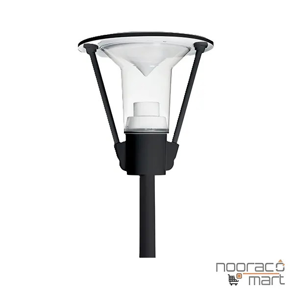 چراغ پارکی تولیپ مشکی 25 وات  مازی نور