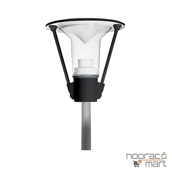 چراغ پارکی تولیپ مشکی نور به لوله 25 وات  مازی نور