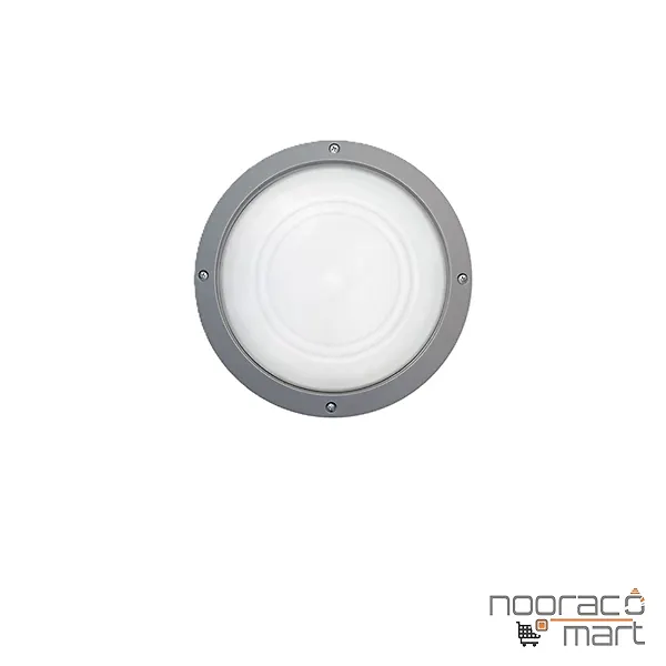 چراغ سقفی دیواری کرونا نقره ای 14 وات مازی نور