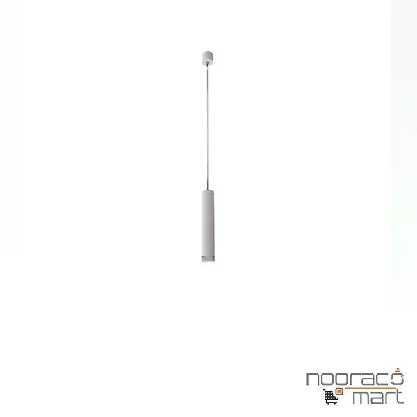 چراغ آویز پندالوکس سفید روکار با ماژول برق مستقیم ارتفاع 30 سانتی متری 6 وات مازی نور