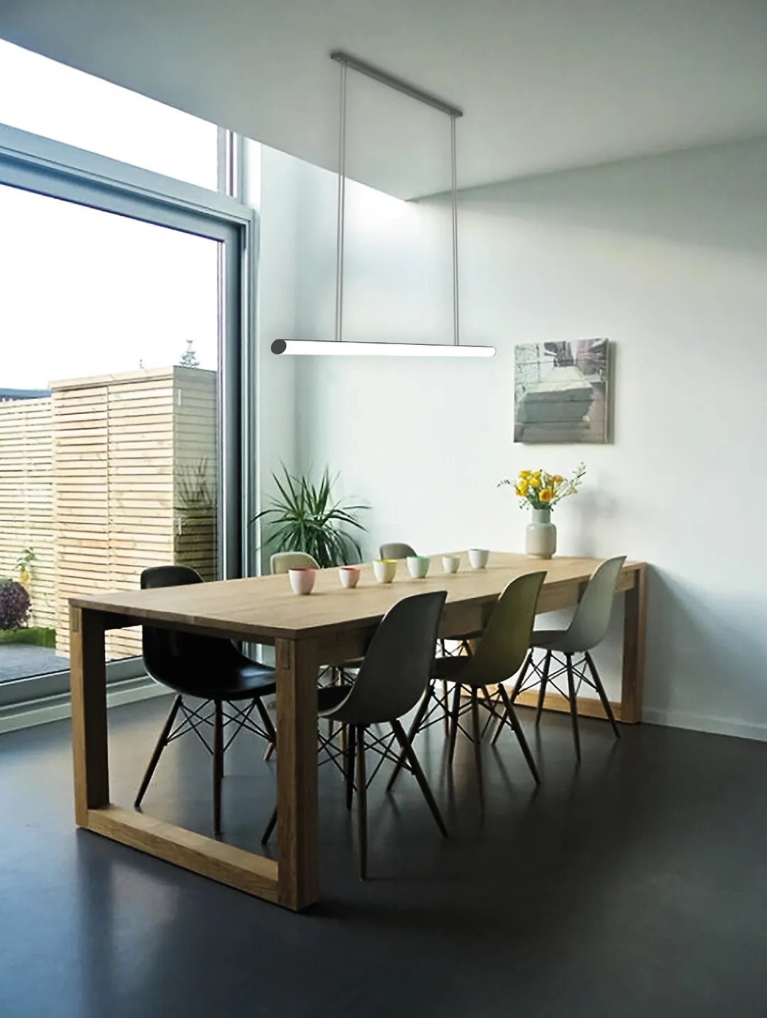 چراغ سقفی آویز 30 وات مشکی SH- 1890 شعاع