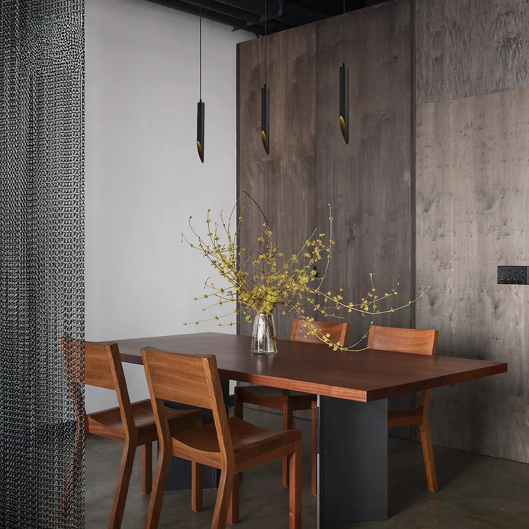 چراغ سقفی آویز 7 وات مشکی 25 سانتی متری SH- 2605S شعاع