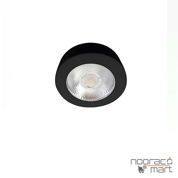 چراغ سقفی روکار گرد 5 وات مشکی SH- WG1617 شعاع