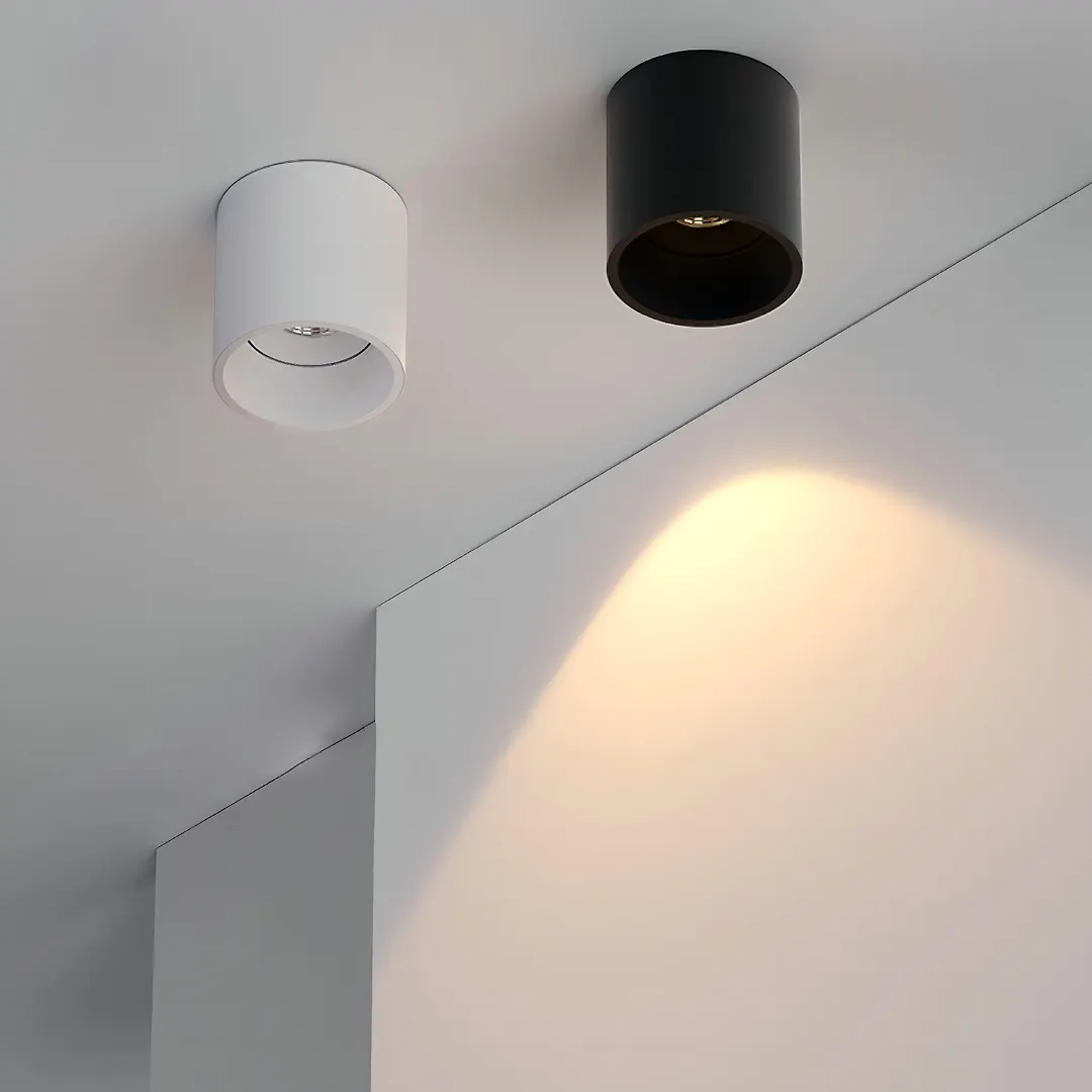 چراغ سقفی روکار استوانه 6 وات مشکی SH- ML1006R شعاع