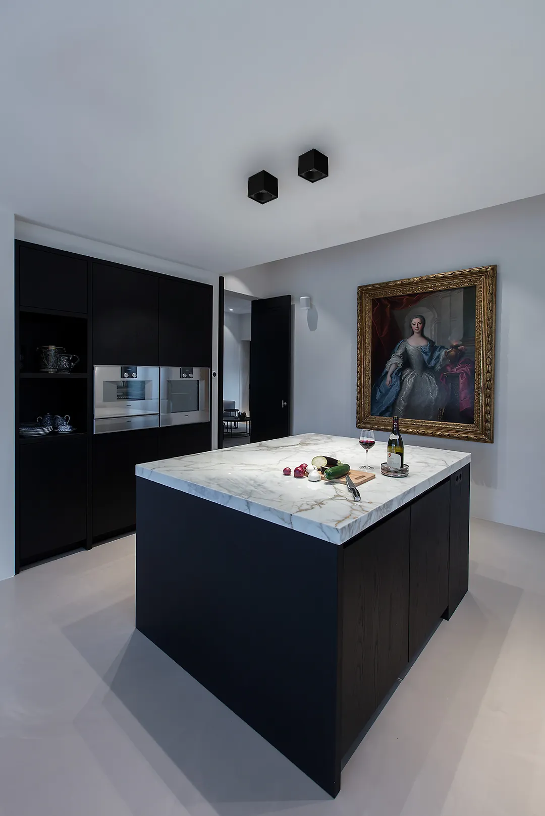 چراغ سقفی روکار مربع 6 وات مشکی SH- ML1006F شعاع