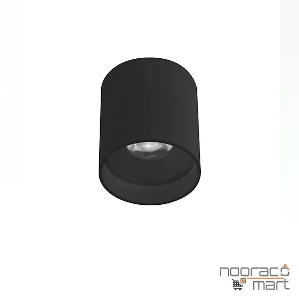 چراغ سقفی روکار استوانه 12 وات مشکی SH- ML1012R شعاع