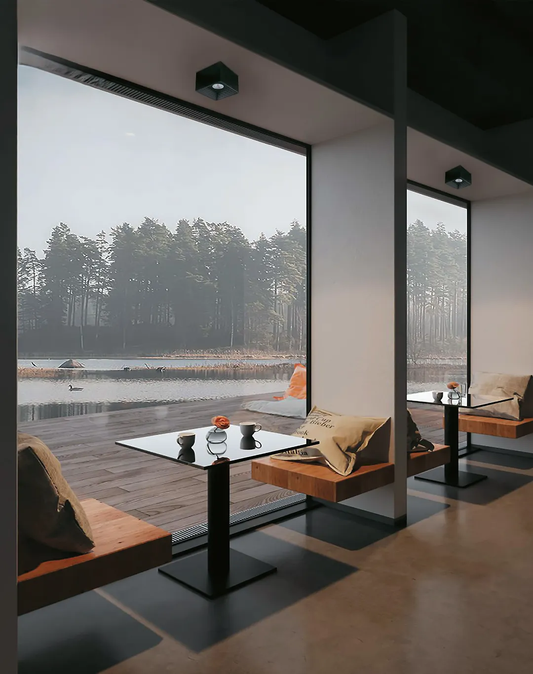 چراغ سقفی  روکار مربع 7 وات مشکی SH-4416 شعاع