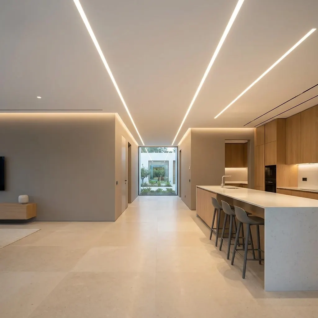 چراغ خطی توکار 36 وات مشکی 1813 SH-شعاع