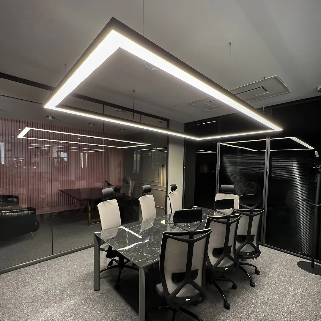 چراغ خطی آویز 36 وات مشکی SH-1814S شعاع