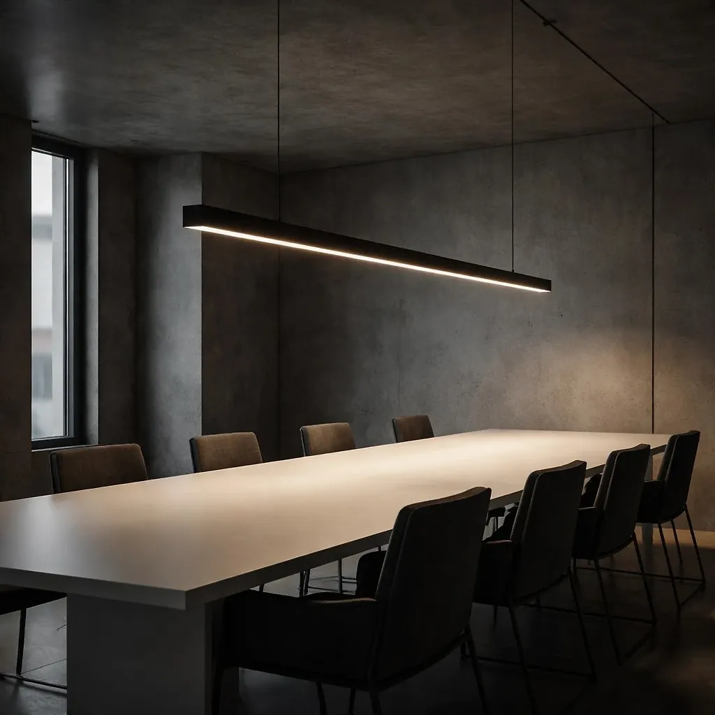 چراغ خطی آویز 50 وات مشکی SH-1811S شعاع