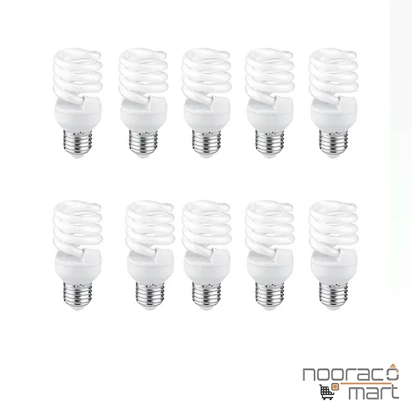 لامپ کم مصرف 15 وات E27 نور بسته 10 عددی