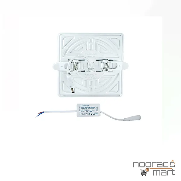 پنل سری S2 توکار 18 وات مربع بدیع نور