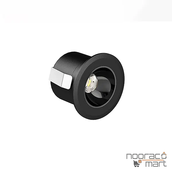 چراغ سقفی توکار 1.5 وات مشکی SH-A925 شعاع
