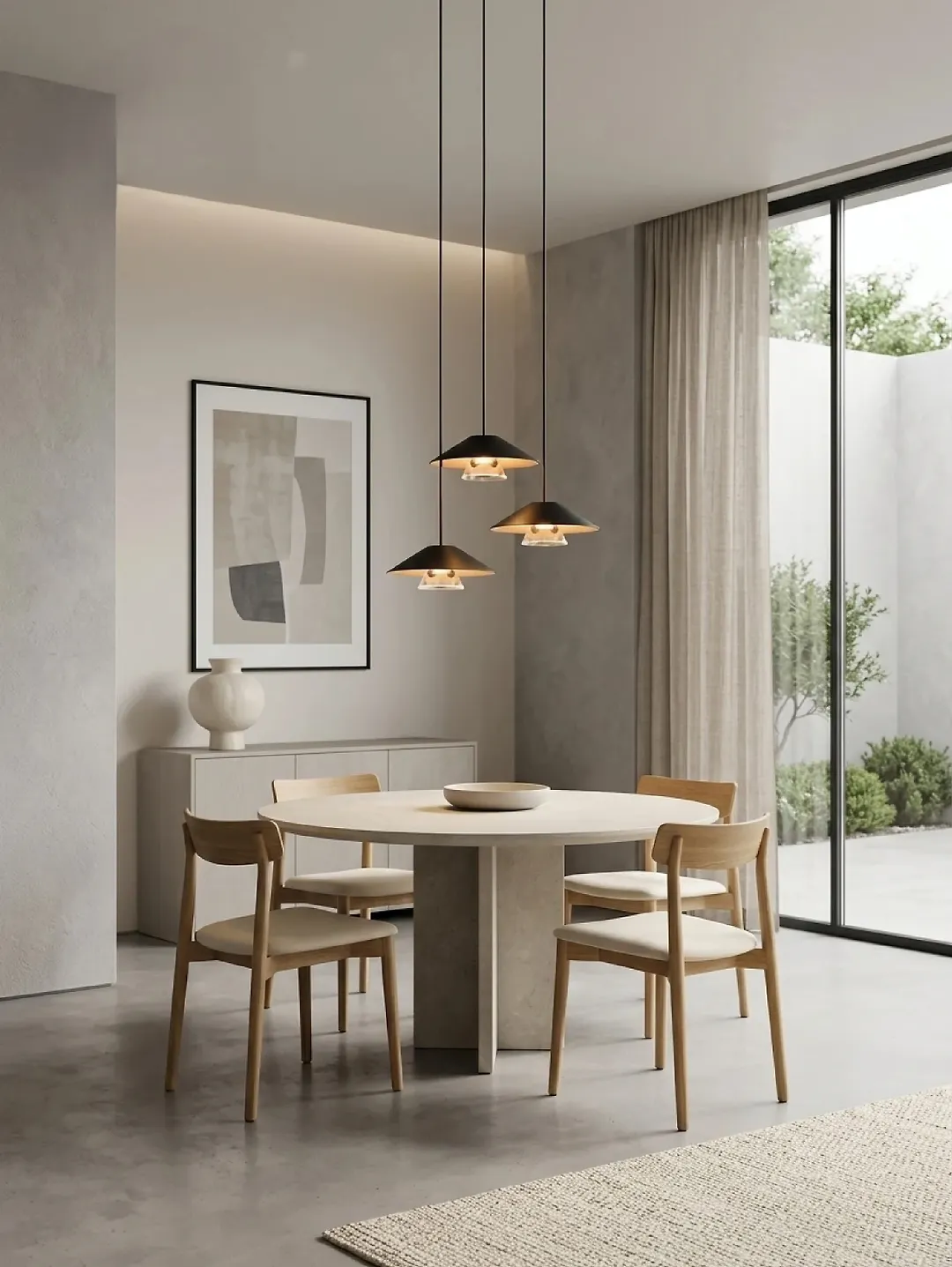 چراغ آویز سقفی روکار 6 وات مشکی SH-0280 شعاع
