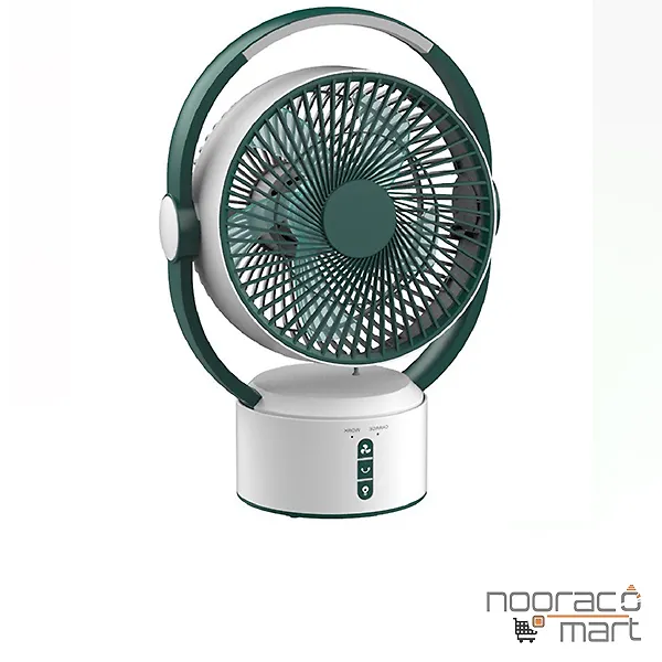 پنکه شارژی پرتابل همراه با چراغ SH-L2819 شعاع