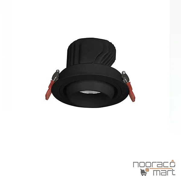 چراغ سقفی توکار متحرک 36 وات مشکی SH - AL6701 شعاع