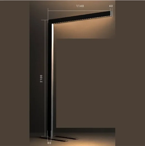 چراغ ایستاده سفید 48 وات SH-6806 شعاع