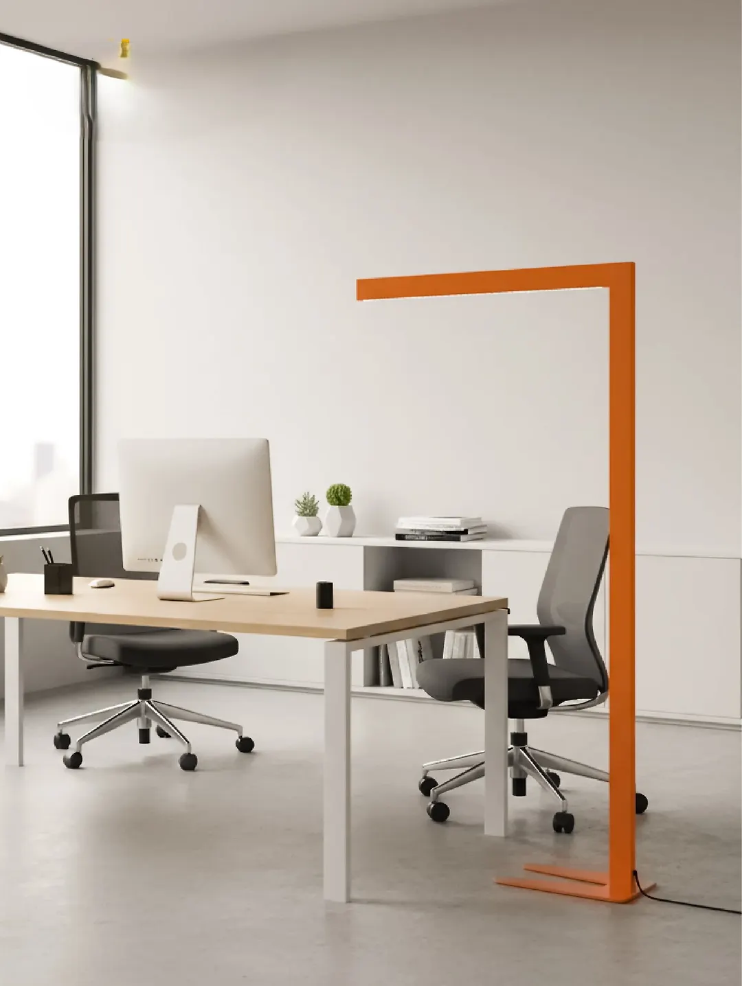 چراغ ایستاده نارنجی 48 وات SH-6806 شعاع