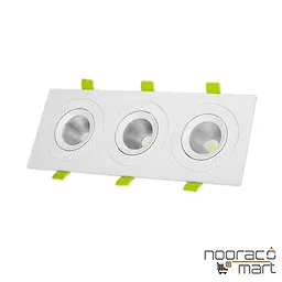 خرید و قیمت چراغ توکار چشمی تریلایت متحرک 7×3 وات SMD پارس شعاع توس