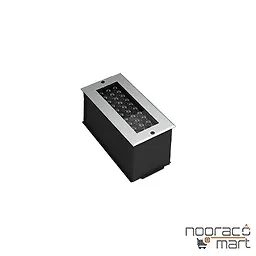 خرید و قیمت چراغ دفنی آذرین 2 (RGB) 25 وات 30 سانتی متر 50 درجه گلنور