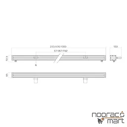 قیمت چراغ وال واشر آذرخش 4 (RGB) 50 وات 100 سانتی متر 15 درجه گلنور