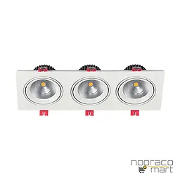 چراغ توکار 3x24 وات SH6503 شعاع