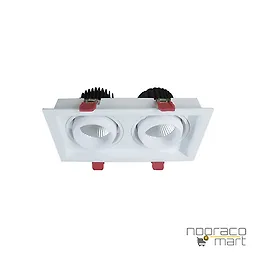 چراغ توکار 2x36 وات AL6702 شعاع