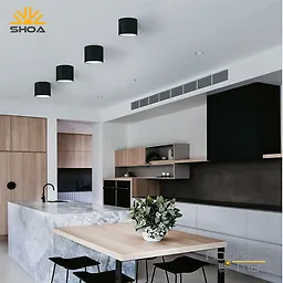 روکار 9 وات مشکی SH3017 شعاع