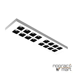 چراغ روکار 120*30 برلیانس 31 وات مشکی مازی نور