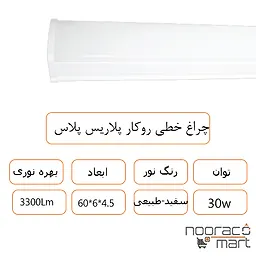 توضیحات چراغ خطی روکار پلاریس پلاس 30 وات داتیس