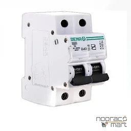 کلید مینیاتوری 40 آمپر دو پل B دنا الکتریک ایرانیان
